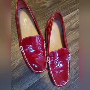 Patent leather loafers